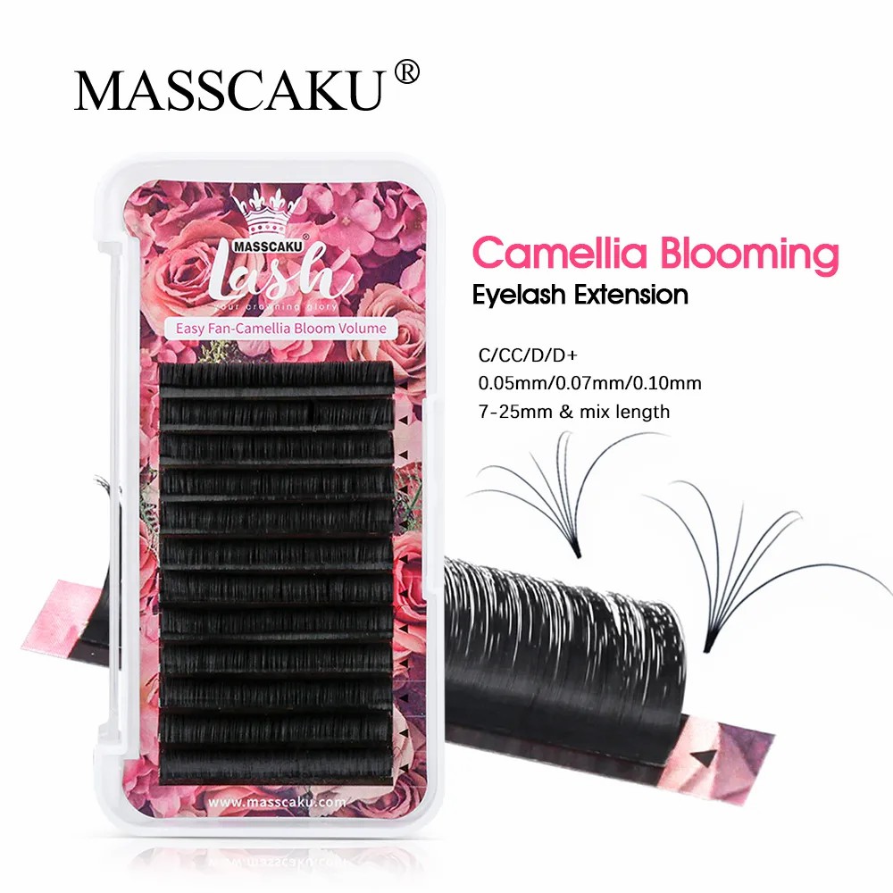MASSCAKU Easy Fanning Volume M - огляд і ціна Eyelash Extension For Asian Eyes