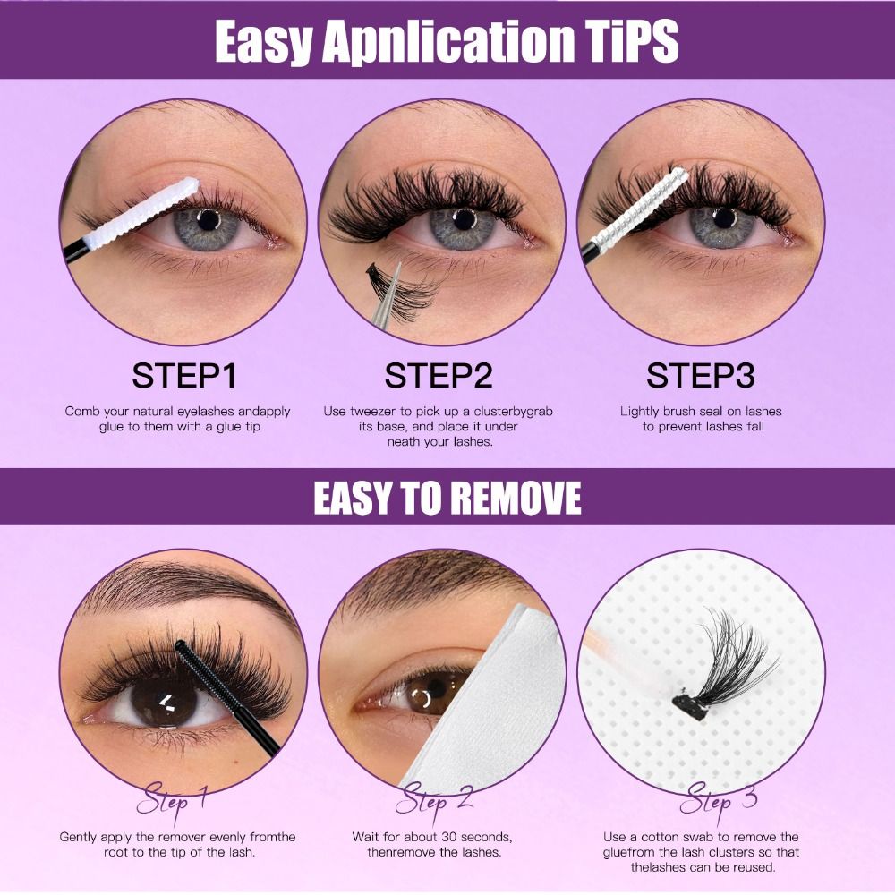 Natural Look False Eyelashes B - огляд і ціна Eyelash Extension Natural Look