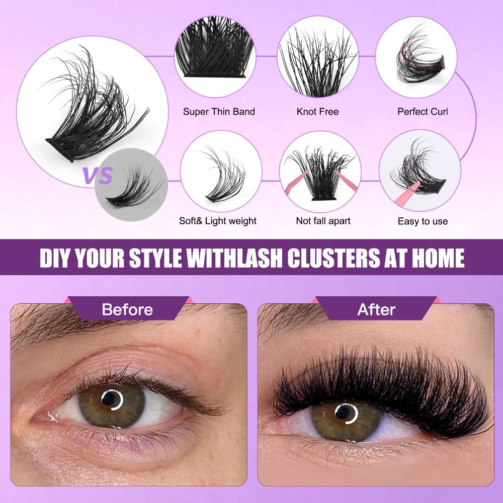 Natural Look False Eyelashes B - огляд і ціна Eyelash Extension Natural Look