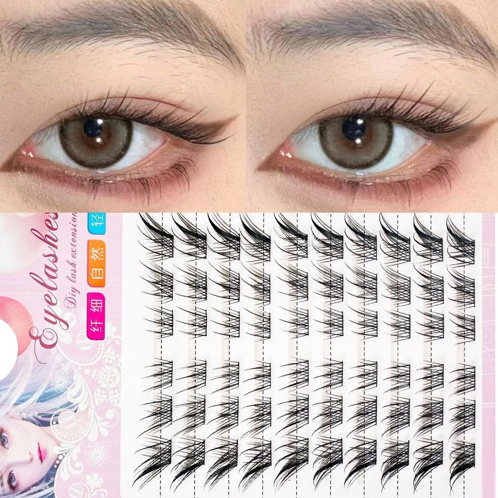 3D Cat Eye Clusters Lashes Nat - огляд і ціна Eyelash Extension For Asian Eyes