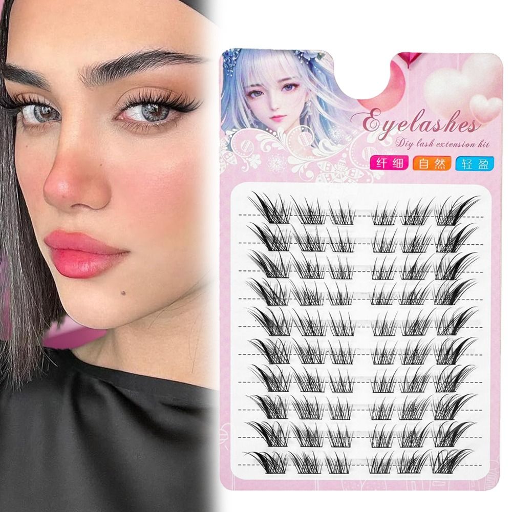 3D Cat Eye Clusters Lashes Nat - огляд і ціна Eyelash Extension For Asian Eyes