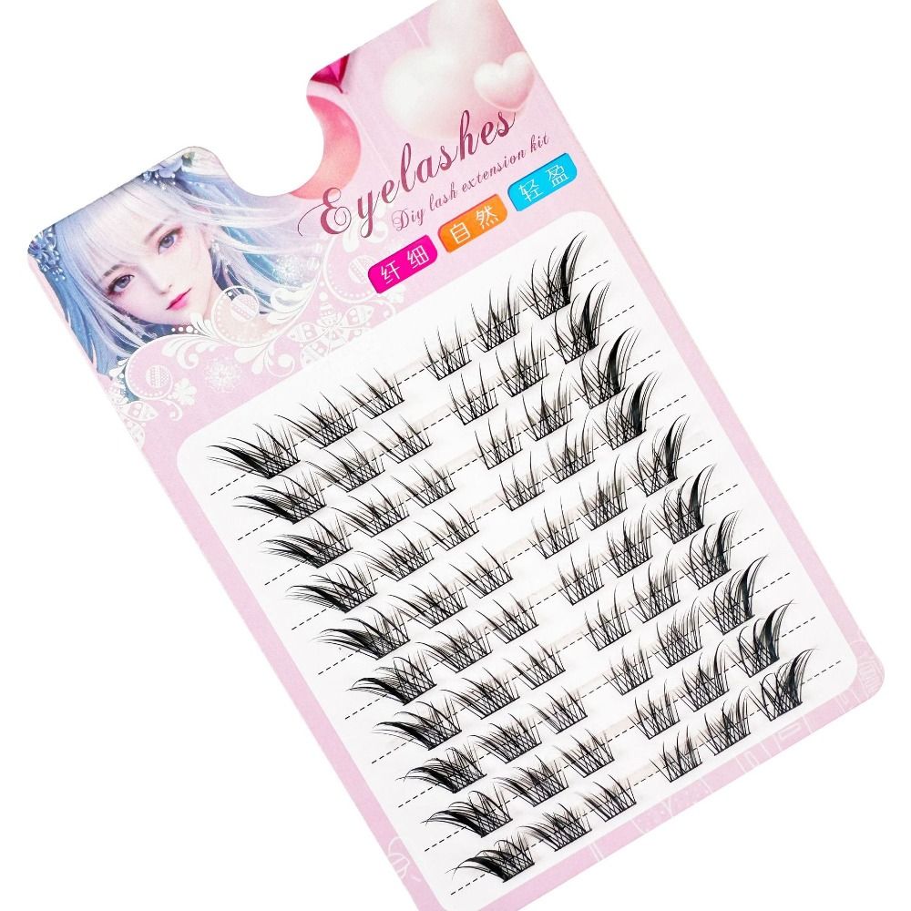 3D Cat Eye Clusters Lashes Nat - огляд і ціна Eyelash Extension For Asian Eyes